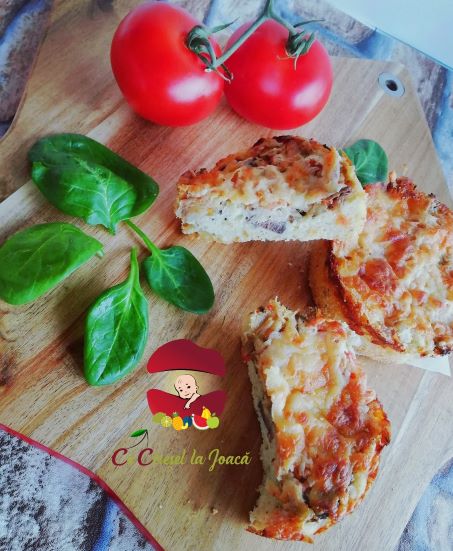 pizza rapida cu faina de mei