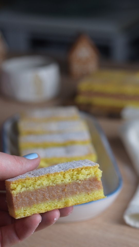 🍎🍎🍎 Prăjitură fragedă de post, cu umplutură de mere

Uneori, cele mai simple rețete sunt cele care ne aduc cea mai mare bucurie. Așa am ajuns la această prăjitură fragedă de post cu mere — aromată, delicată și surprinzător de ușoară. 

Are gustul acela de acasă, dar cu un twist modern. Dacă iubești deserturile pufoase, cu arome de toamnă și ingrediente simple, s-ar putea să fie exact ceea ce cauți.

Nu uita să salvezi rețeta!

Prăjitură fragedă de post, cu umplutură de mere

🍒Ingrediente:
*cantități pentru o tavă dreptunghiulară cu dimensiunile de 35x25 cm

Foi:

✅️ 500 g făină
✅️ 1 praf de turmeric
✅️ 100 ml ulei
✅️ 50 ml ulei de cocos topit (pentru frăgezime și aromă)
✅️ 50 g zahăr
✅️ 150 ml apă minerală rece
✅️ O lingură oțet
✅️ 1 plic praf de copt
✅️ 1 praf de sare

Umplutură:

✅️1,5 kg mere curățate
✅️ 75 g zahăr
✅️ Scorțișoară Ceylon
✅️ 60 g unt (pentru varianta de post se omite sau se înlocuiește cu unt vegan/de cocos)
✅️ 4-5 linguri griș (după călire)

🍒 Mod de preparare

Am început mai întâi cu pregătirea umpluturii pentru a se răci complet înainte de a o pune între foile de aluat.

Eu am ras merele cu ajutorul Thermomix-ului unde le-am și călit, 25 de minute, la 100° C, viteza 1, fără paharul de măsurare, dar cu coșul deasupra.

După această etapă am adăugat grișul și am lăsat umplutura până s-a răcit complet.

Pentru foi am adăugat în bolul robotului ingredientele umede, apoi pe cele uscate, iar după o scurtă omogenizare, am frământat până am obținut un aluat elastic, ușor moale, nelipicios, care se întinde foarte bine.

Am împărțit aluatul în două bile, pe care le-am aplatizat ușor, le-am învelit în folie alimentară și le-am pus la frigider pentru aproximativ 30 de minute.

După această etapă am întins foile pe hârtie de copt.

Am înțepat prima foaie cu ajutorul unei furculițe.

Am adăugat umplutura de mere și am acoperit cu a doua foaie de aluat. Înțeparea celei de-a doua foi este opțională, spre deosebire de prima foaie, însă eu nu sar nici acest pas.

Am copt prăjitura în cuptorul preîncălzit pentru 45 de minute, la 180°C, pe funcția căldură sus-jos.
Continuare în comentarii 👇
#nextbestfoodie #applecake #homemade #mere